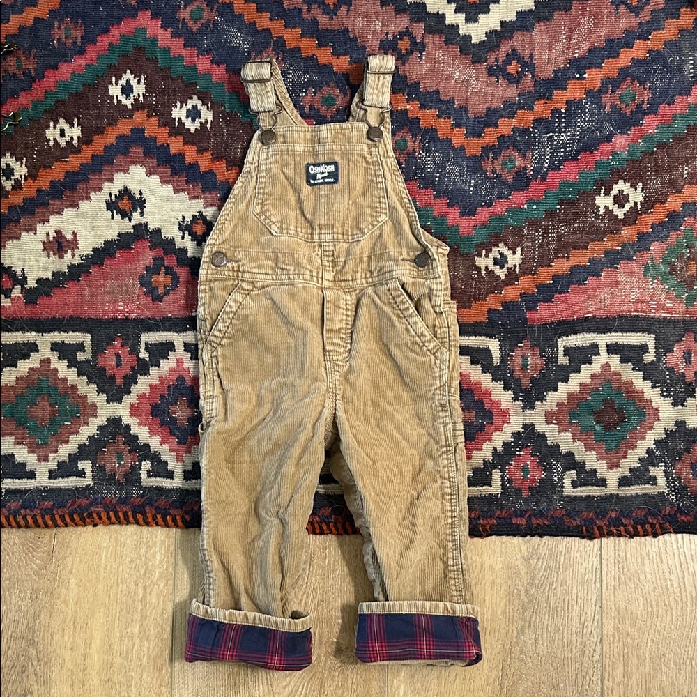 OshKosh B'gosh Tan Corduroy Overalls for baby